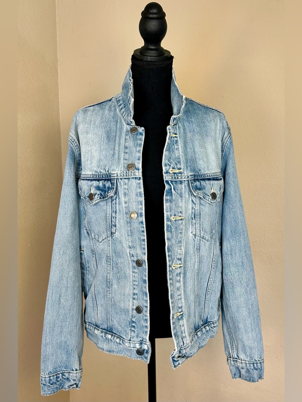 Light Wash Denim Jacket - Classic Trucker Style, “Built in Tough” line